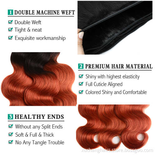 Colorful Brazilian Hair Bundles: Wholesale Ombre Virgin Weave